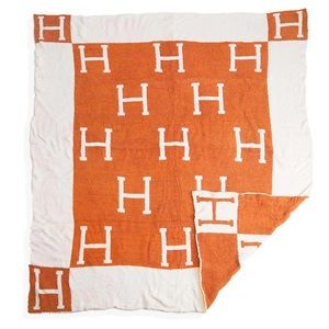 New orange Hermes blanket! A perfect Christmas gift